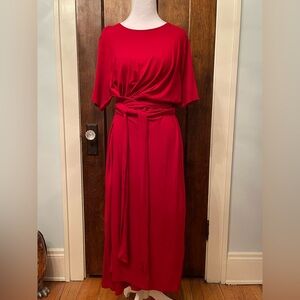 Universal Standard Delilah Liquid Jersey Red Dress Small 14-16